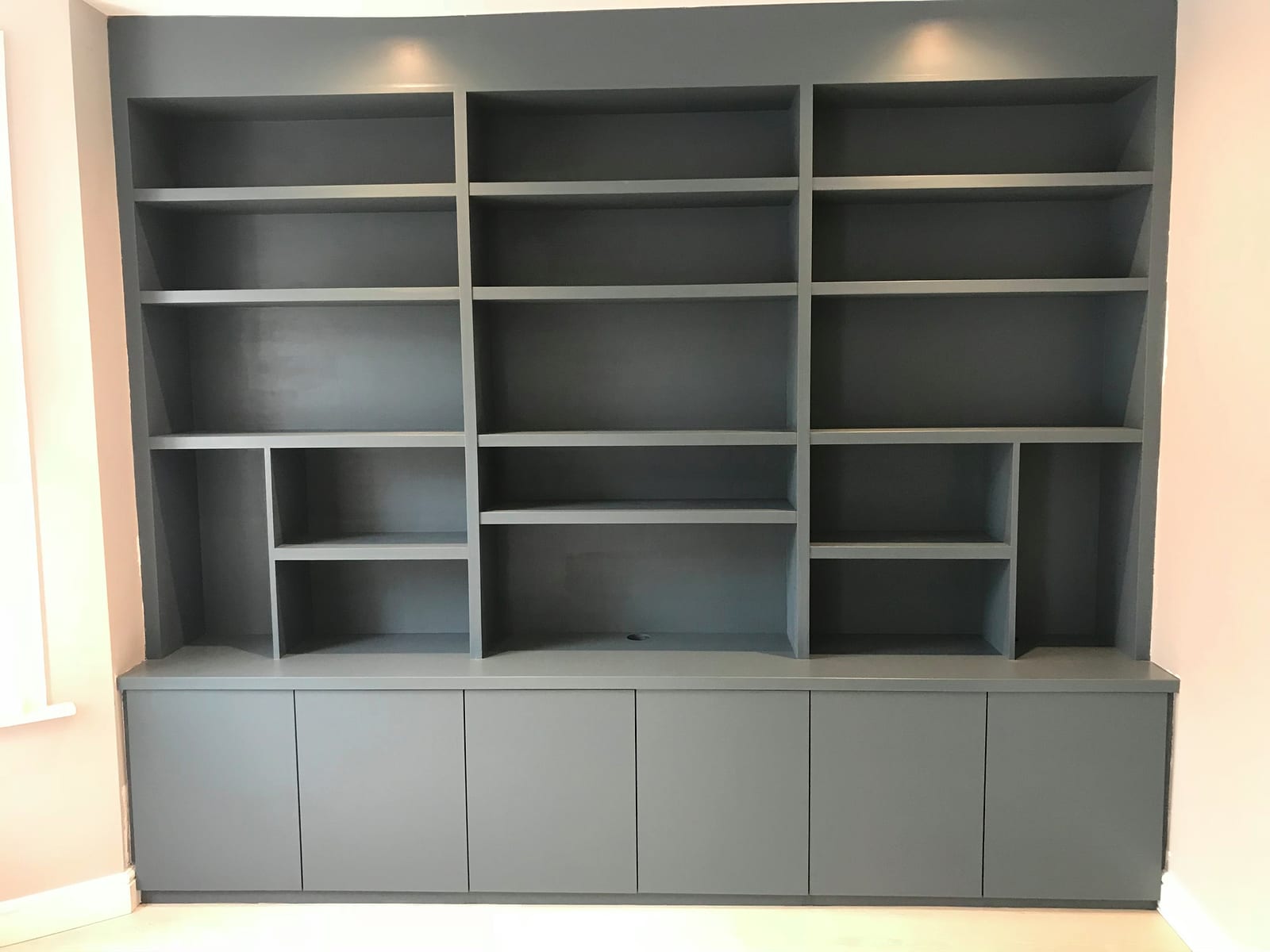 Interior showing shoe pigeonholes and hanging space, Forest Gate E7