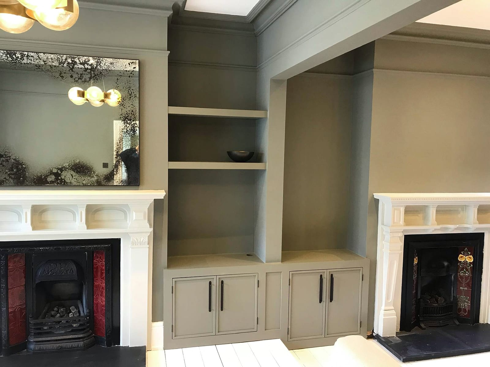 Coat-storage cupboard with hanging rail and shoe rack, South Woodford E18